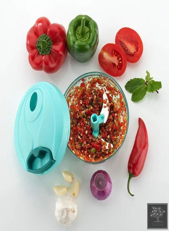 الكبريت مجموعة سلفار من مفرمة طعام يدوية من الفولاذ المقاوم للصدأ وقطاعة خضروات نيجي - Image 2